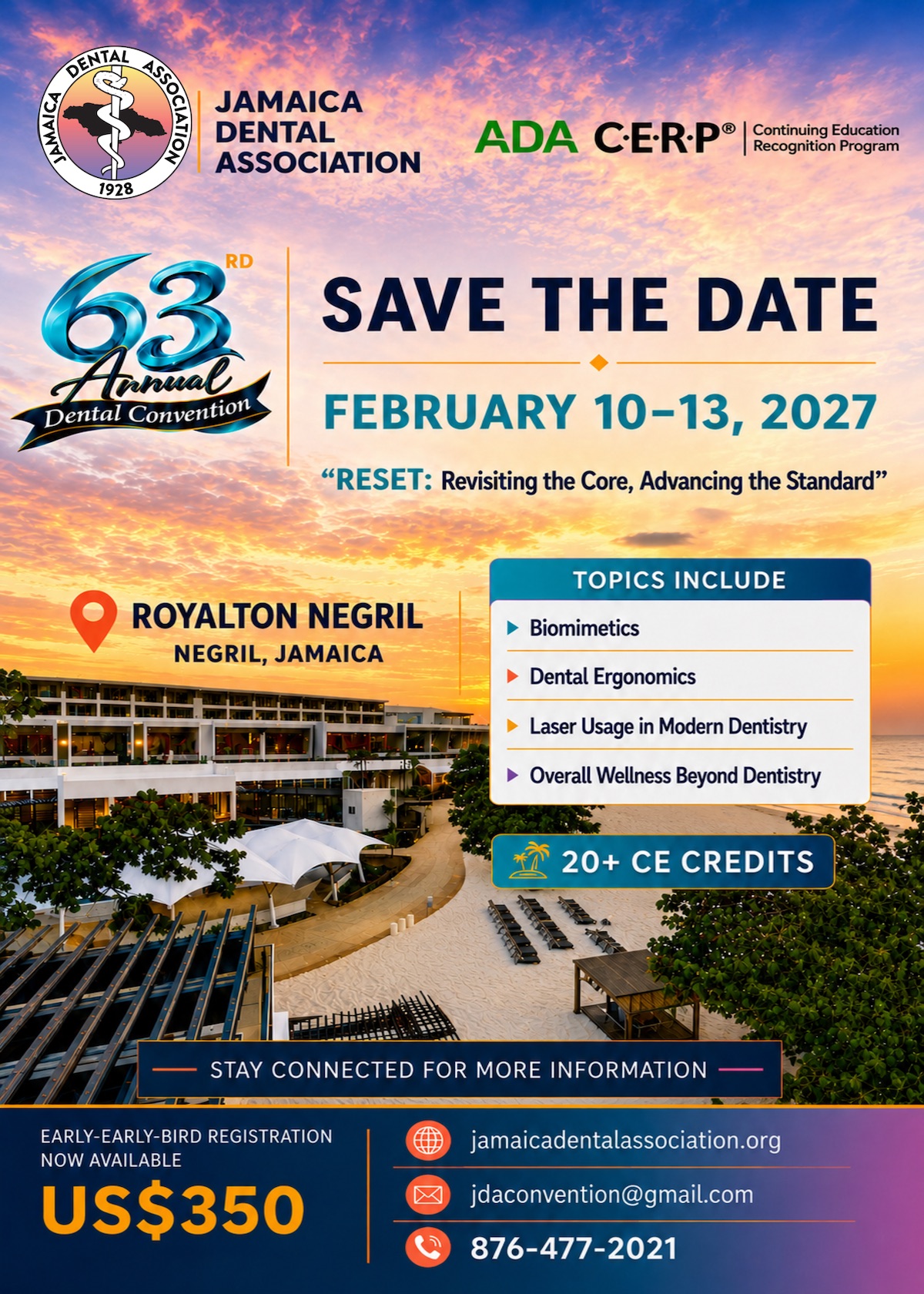 Save the Date - 2027 JDA Annual Convention